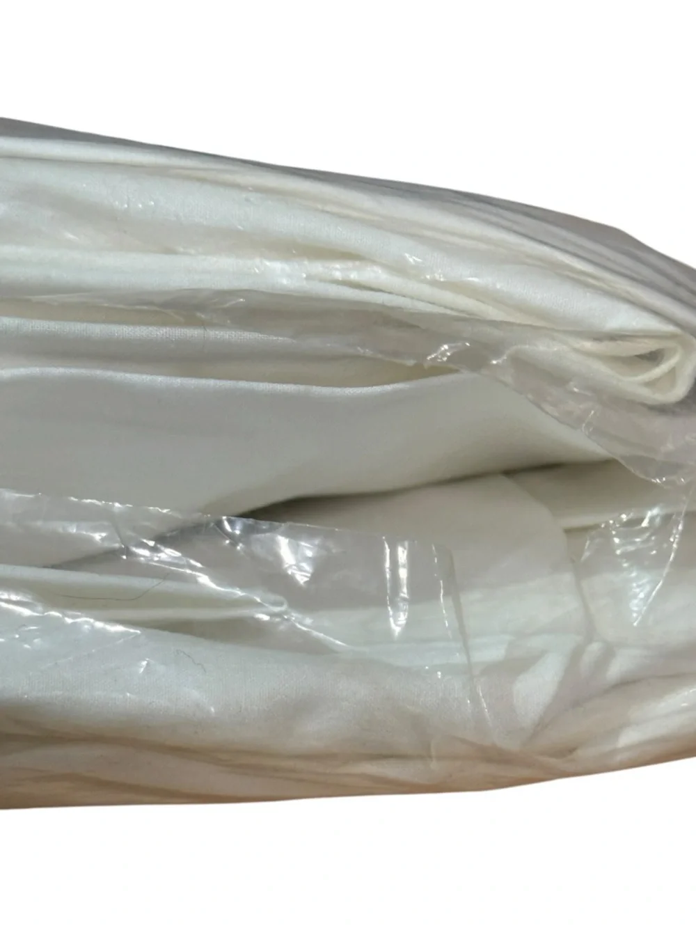 Vintage DeLuxe Percale Fitted Sheet Double Bed White NOS 100% Cotton